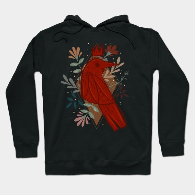 Red Crow Hoodie by Little Miss Arkham